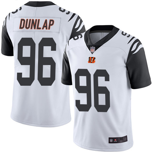 Cincinnati Bengals Limited White Men Carlos Dunlap Jersey NFL Footballl 96 Rush Vapor Untouchable